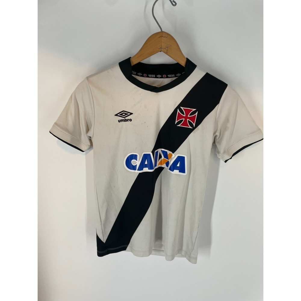 Umbro 2015 Vasco Da Gama Tim #10 Soccer Jersey Kids White Size YL
